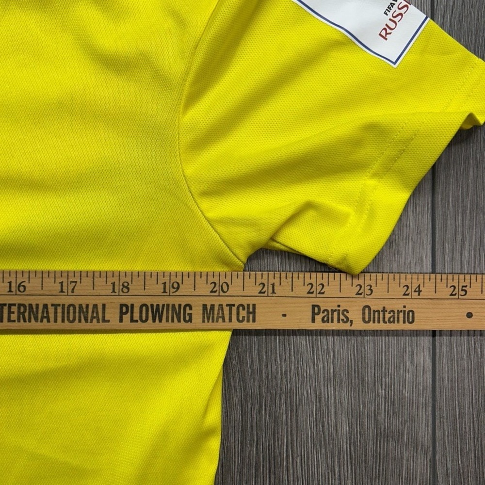 Adidas Colombia 2018 World Cup Home Jersey Yellow Mens Medium Soccer Shirt - Picture 8 of 9